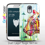 Grafikcase Samsung Galaxy S4 case: Feline by Milo Tchais