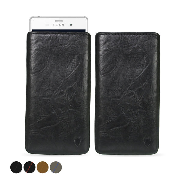 Artisanpouch genuine full-grain European leather pouch case - for Sony Xperia Z3