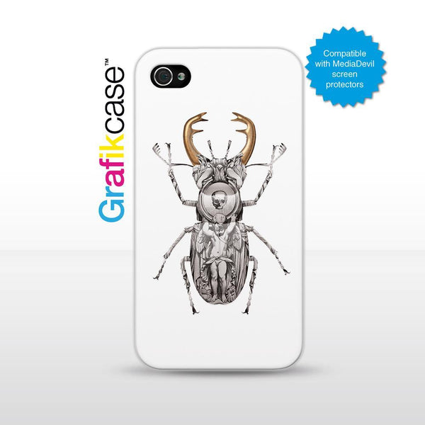 Grafikcase iPhone 4/4S case: Stag Beetle by Magnus Gjoen