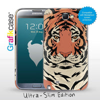 Grafikcase Samsung Galaxy Note II / 2 case: Tiger - Glossy