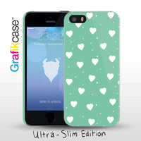 Grafikcase iPhone SE/5/5S case: Peppermint Hearts