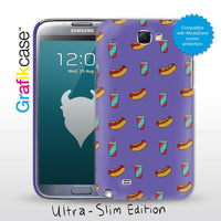 Grafikcase Samsung Galaxy Note II / 2 case: Hotdogs - Glossy