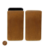 Artisanpouch genuine full-grain European leather pouch case - for Apple iPhone 6/6s Plus, 7 & 8