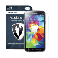 Magicscreen screen protector: Tempered Glass Clear (Invisible) edition - Samsung Galaxy S5 -  (1 x Glass Screen Protector)