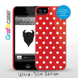 Grafikcase iPhone 5 case: White on Red Polka Dots