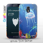 Grafikcase Samsung Galaxy S4 case: Jellyfish by Milo Tchais