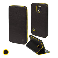 Artisancover genuine European leather case with integrated stand and card holders - Samsung Galaxy S5