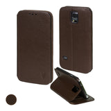 Artisancover genuine European leather case with integrated stand and card holders - Samsung Galaxy S5