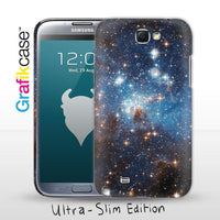 Grafikcase Samsung Galaxy Note II / 2 case: Blue Galaxy - Glossy