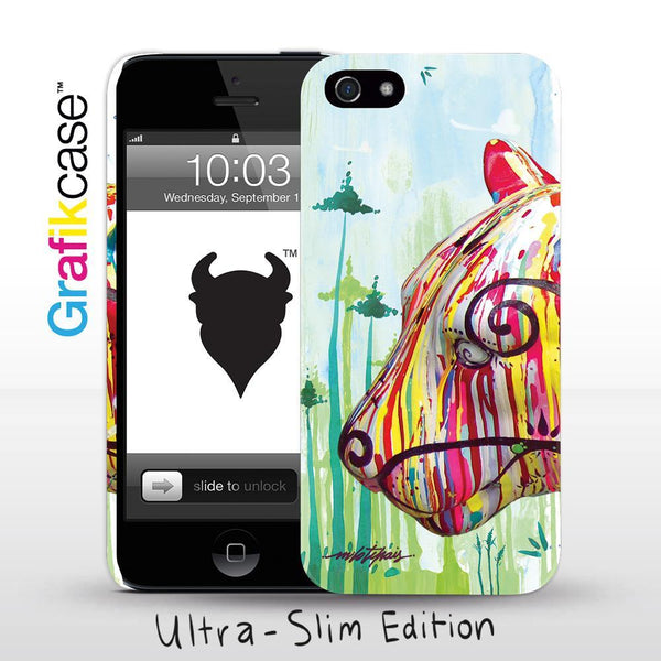 Grafikcase iPhone SE/5/5S case: Feline by Milo Tchais