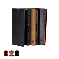 Artisancover genuine European leather case with integrated stand and card holders - Sony Xperia Z3