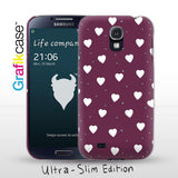 Grafikcase Samsung Galaxy S4 case: Confetti Hearts