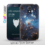 Grafikcase Samsung Galaxy S4 case: Blue Galaxy