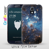 Grafikcase Samsung Galaxy S4 case: Blue Galaxy