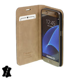 Artisancover genuine European leather case with integrated stand and card holders - Samsung Galaxy S7 - 3rd Generation