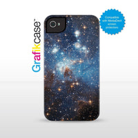 Grafikcase iPhone 4/4S case: Blue Galaxy