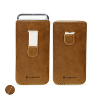 Artisanpouch genuine full-grain European leather pouch case - for HTC 10