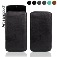 Artisanpouch genuine full-grain European leather pouch case - for Google Nexus 5 by LG