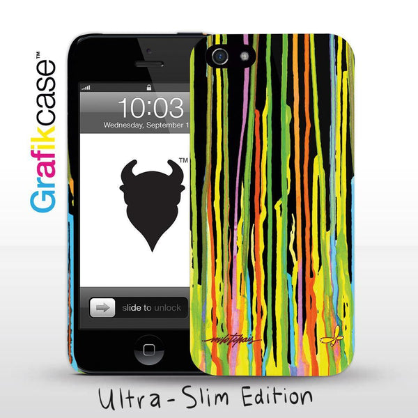 Grafikcase iPhone SE/5/5S case: Colour Drops by Milo Tchais