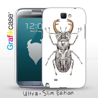 Grafikcase Samsung Galaxy Note II / 2 case: Stag Beetle by Magnus Gjoen - Glossy