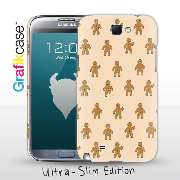 Grafikcase Samsung Galaxy Note II / 2 case: Gingerbread Men - Glossy